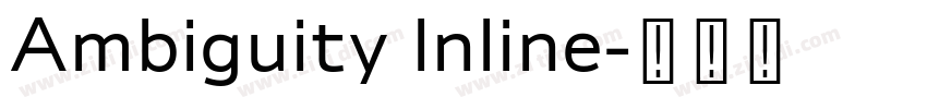 Ambiguity lnline字体转换